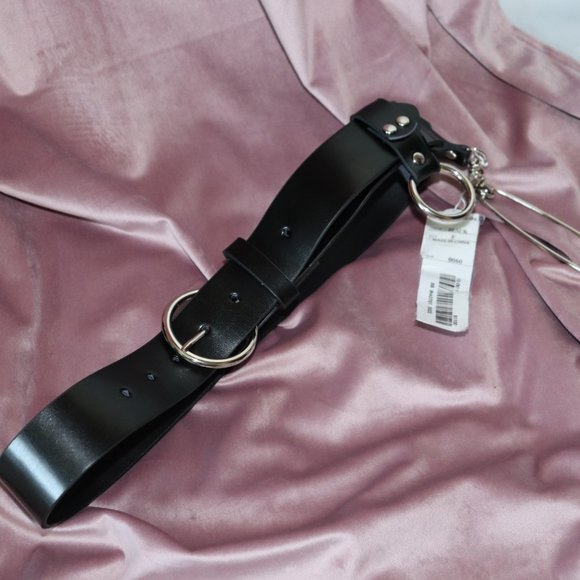 Japanese Safety Pin Buckle Faux Leather Belt